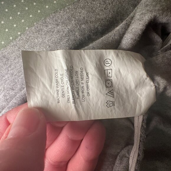 Women's Maternity XL Motherhood Gray with Print and Stripes 3/4 Sleeves - Picture 8 of 8